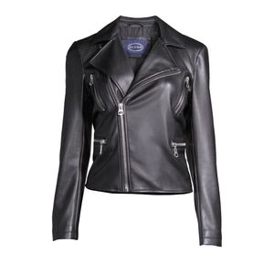 Scoop Women's faux leather moto jacket